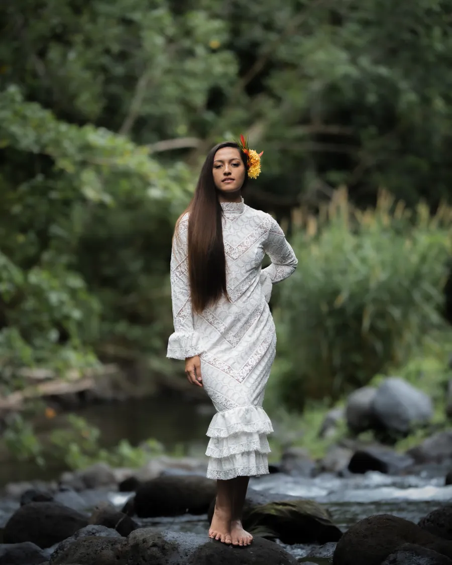 Portrait extérieur en Polynésie